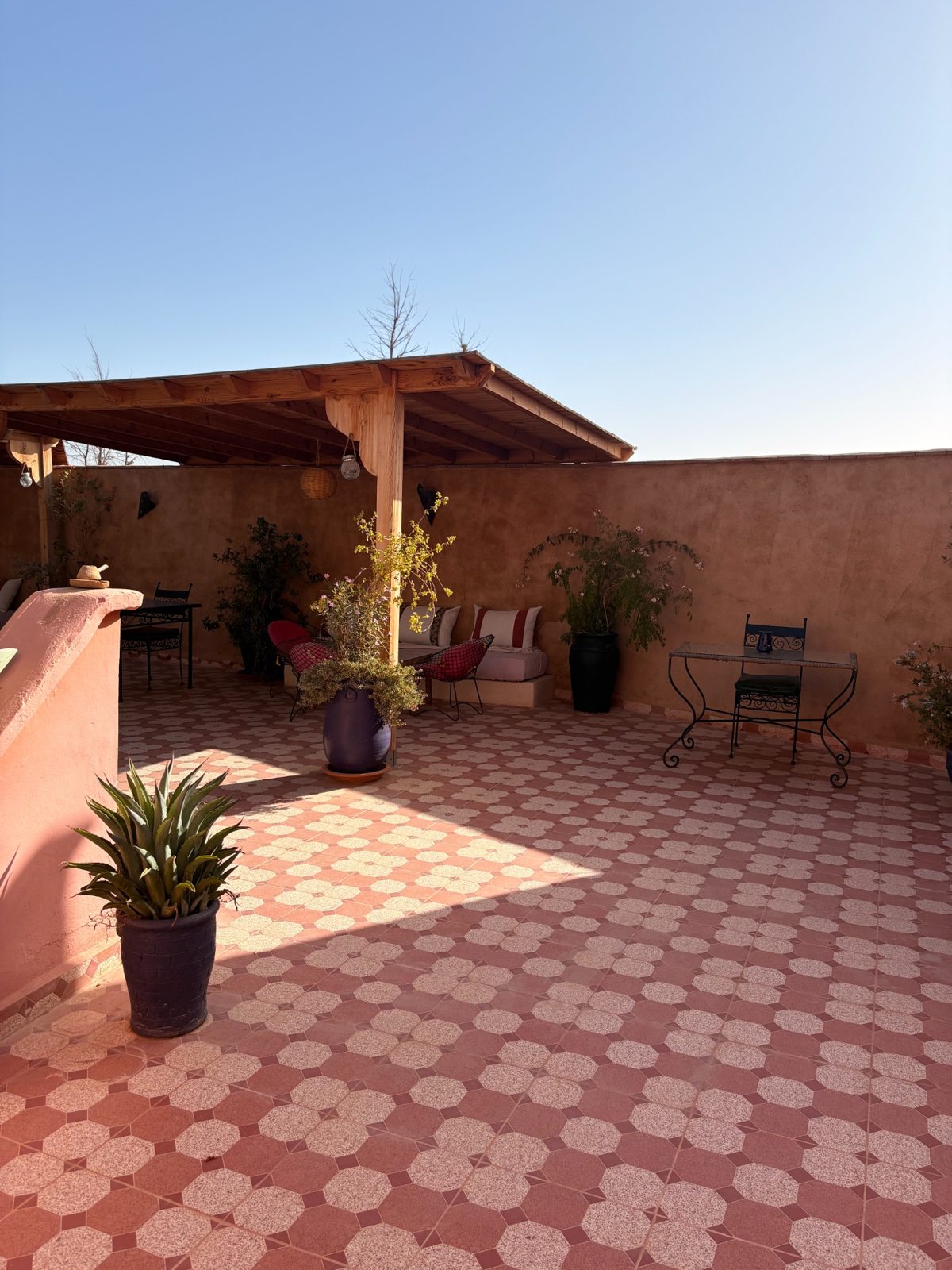 تراس مشمس فوق السطح – Riad Mozaik Taroudant