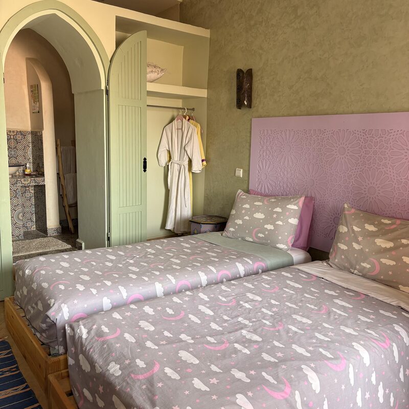 غرفة بسريرين منفصلين - Riad Mozaik Taroudant